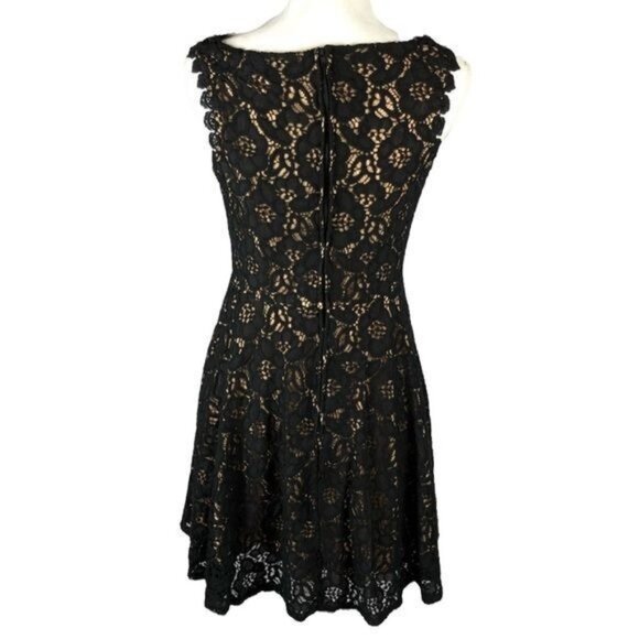 Jodi Kristopher Black Lace Overlay Sleeveless Dressy Occasion Dress size 11 - Picture 2 of 10